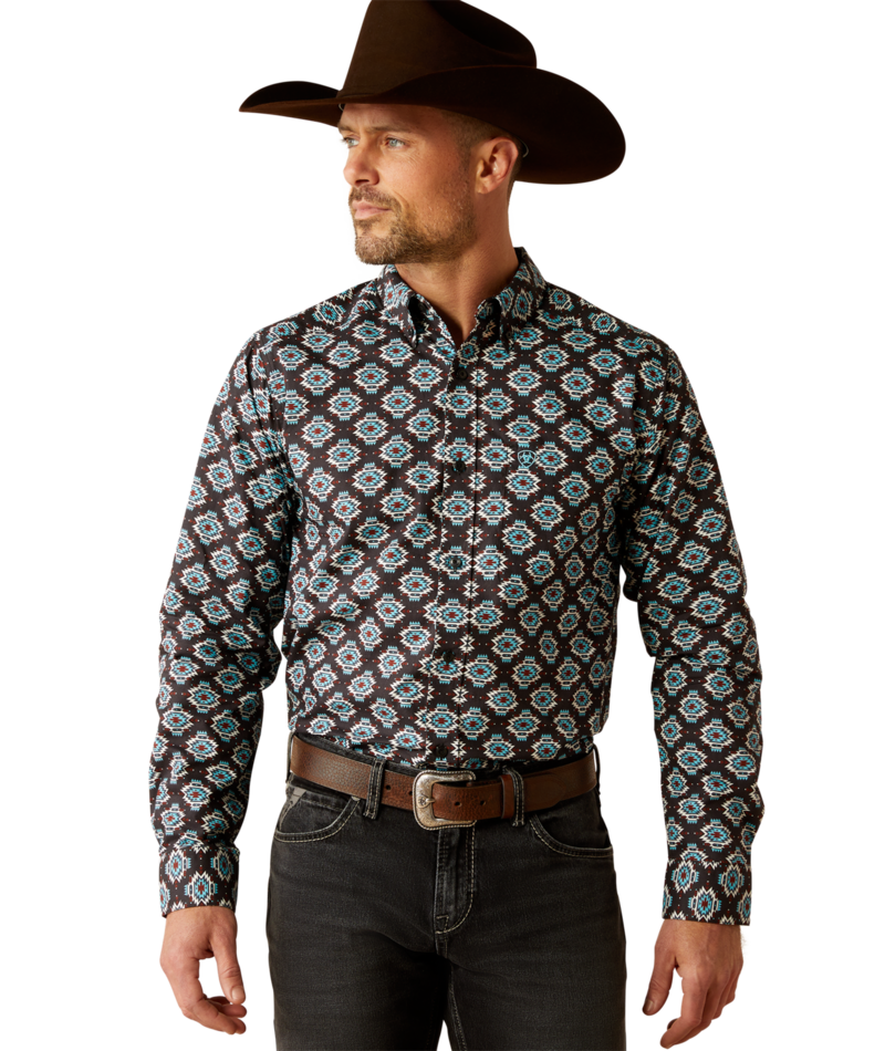 Ariat Men's MNS Paige  Fitted Shirt, Black