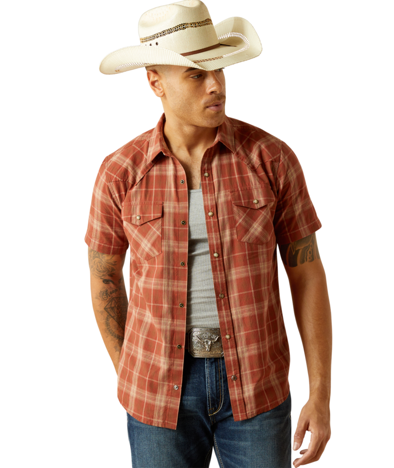 Ariat Men's MNS Hector Retro Fit Shirt, Clay