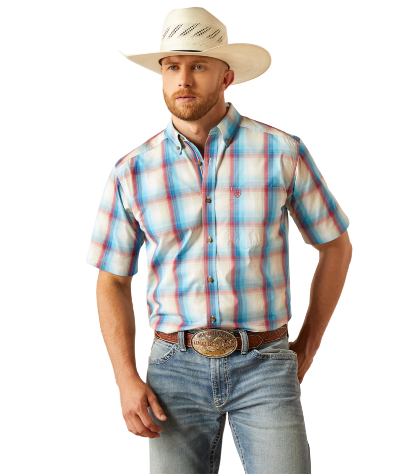 Ariat Men's MNS Pro Series Sunny Classic Fit Shirt, Blue