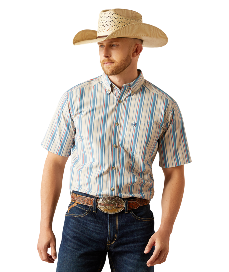 Ariat Men's MNS Pro Series Shaun Classic Fit Shirt, Khaki