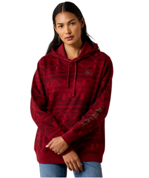 WMS Ariat Logo 2.0 Printed Hoodie - Rockwell Print