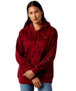 WMS Ariat Logo 2.0 Printed Hoodie - Rockwell Print