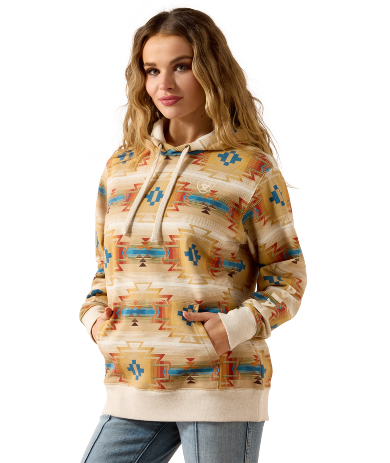 WMS Ariat Logo 2.0 Printed Hoodie - Sonoma Southwest Print