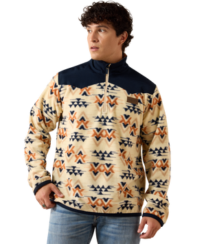 MNS Basis Fleece Sweater - Oxford Tan Arrows