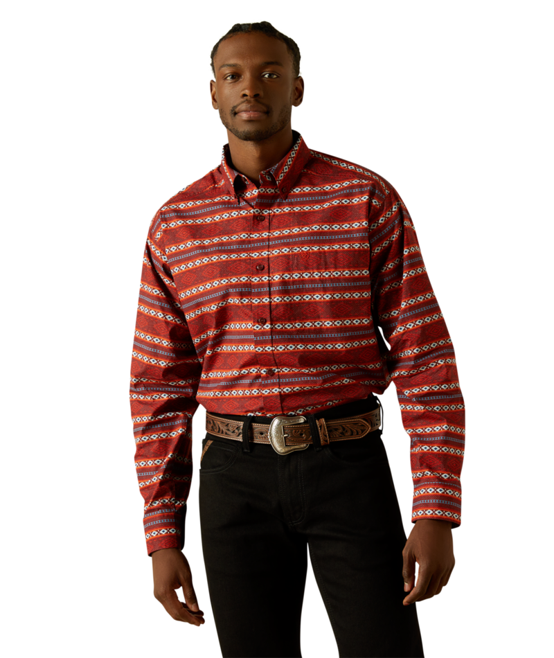 Ariat Men's MNS Tiago Classic Fit Shirt, Red