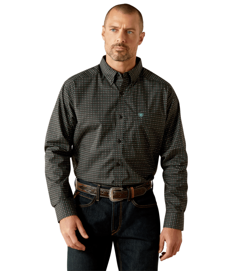 Ariat Men's MNS Belmont Classic Fit Shirt, Black