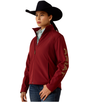 WMS Ariat Logo Softshell Jacket - Syrah