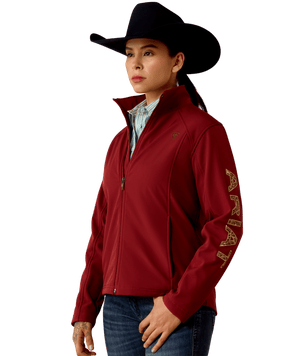 WMS Ariat Logo Softshell Jacket - Syrah