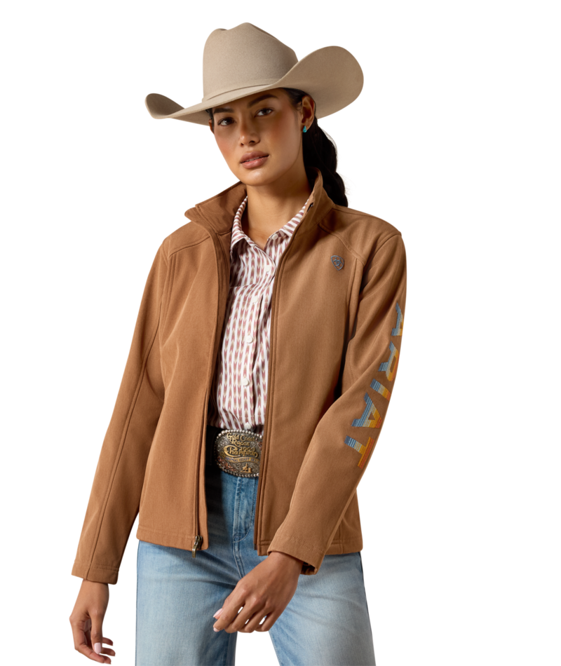 WMS Ariat Logo Softshell Jacket - Dachshund Heather