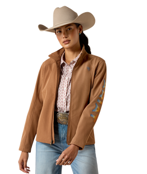 WMS Ariat Logo Softshell Jacket - Dachshund Heather