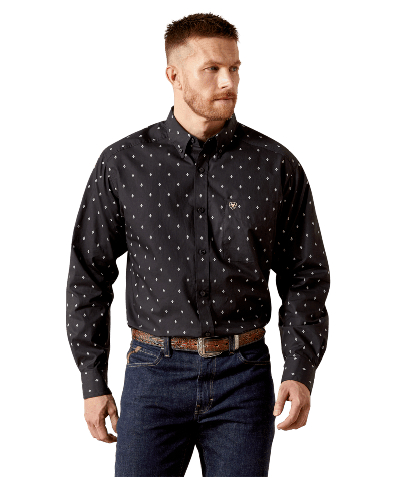 Ariat Men's MNS Taylor Classic Fit Shirt, Black