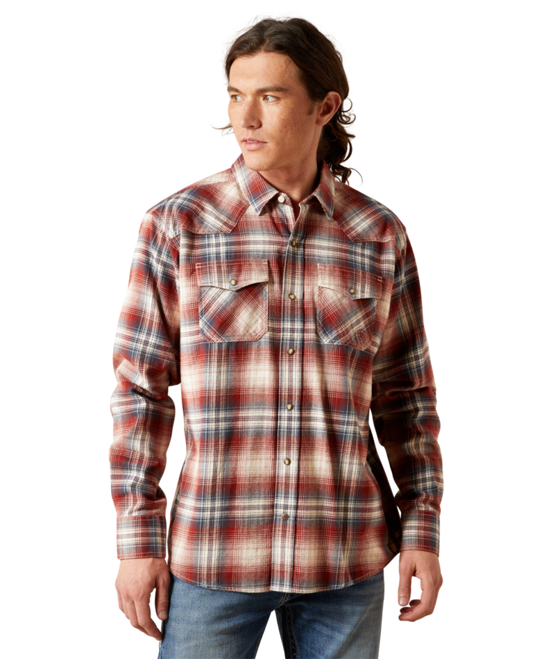 Ariat Men's MNS Harper Retro Fit Shirt, Rust