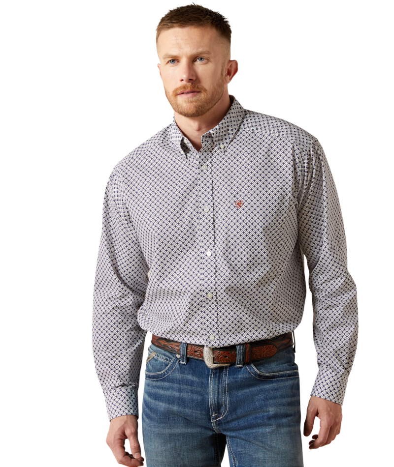 Ariat Men's MNS William Classic Fit Shirt, White