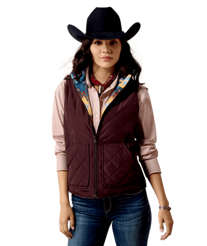 WMS Dilon 2.0 Reversible Insulated Vest - Chocolate Plum/Lakeside Southw