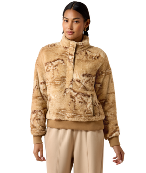 WMS Berber Sweatshirt - Wild Horses Print