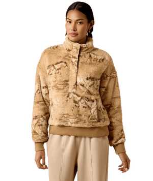 WMS Berber Sweatshirt - Wild Horses Print