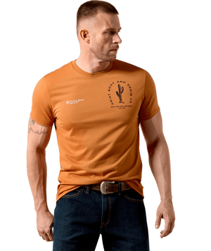 MNS Ariat Tobacco Tough T-Shirt - Adobe