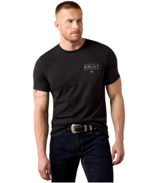 MNS Ariat Monument Gaucho T-Shirt - Black