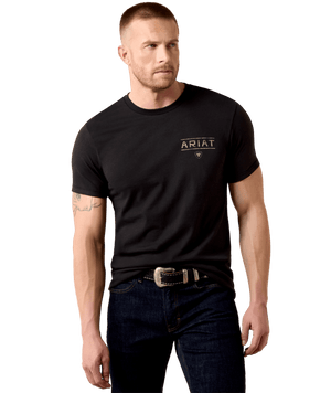 MNS Ariat Monument Gaucho T-Shirt - Black
