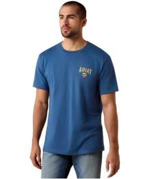 MNS Ariat Lone Longhorn T-Shirt - Grisalle