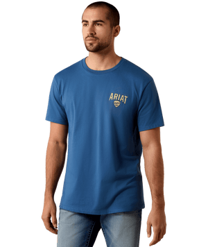 MNS Ariat Lone Longhorn T-Shirt - Grisalle