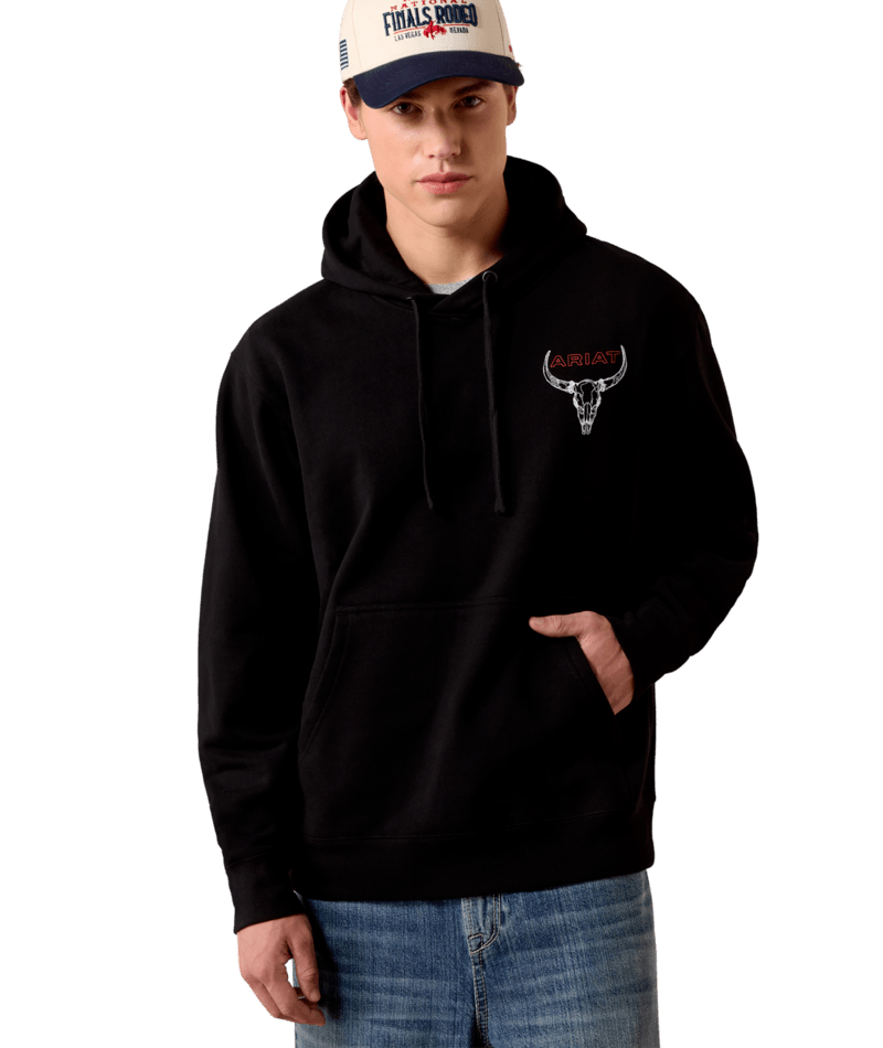 MNS Ariat Bison Bureau Hoodie - Black
