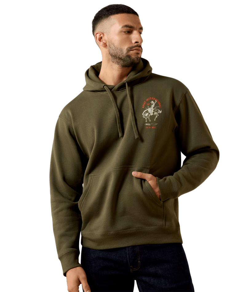 MNS Ariat International Rodeo Hoodie - Grape Leaf