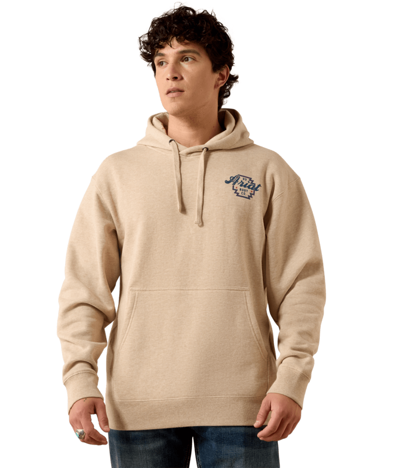 MNS Ariat Bison Archer Hoodie - Oatmeal