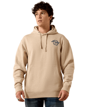 MNS Ariat Bison Archer Hoodie - Oatmeal