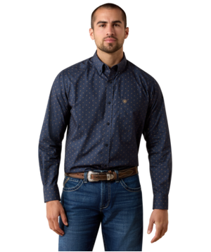 MNS Canyon Classic Fit Shirt - Blue Night Foulard Print