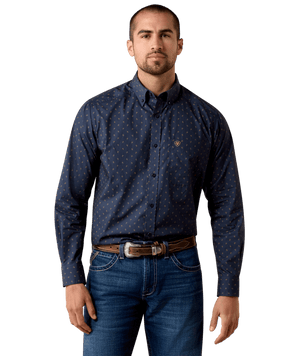 MNS Canyon Classic Fit Shirt - Blue Night Foulard Print