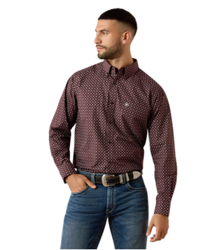 MNS Contstantine Classic Fit Shirt - Fudge Medallion Print