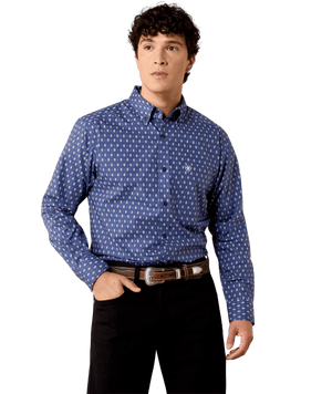 MNS Nikolas Fitted Shirt - Oceana Southwest Geo Print