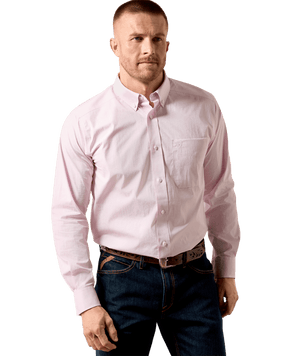 MNS Wrinkle Free Wyle Classic Fit Shirt - Lilac Snow Paisley Print