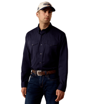 MNS Everything Classic Fit Snap Shirt - Navy