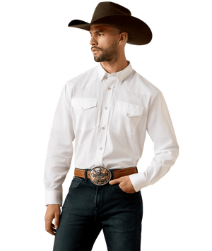 MNS Everything Classic Fit Snap Shirt - White