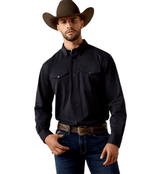 MNS Everything Classic Fit Snap Shirt - Black