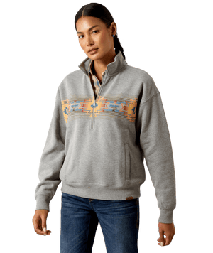 WMS Selena 1/2 Zip Sweatshirt - Heather Grey