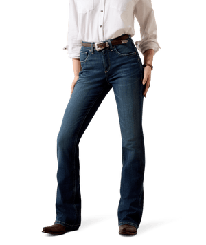 WMS High Rise Mazie Boot Cut Jeans - Plumas