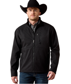 MNS Chest Logo Softshell  Jacket - Black/Mexico