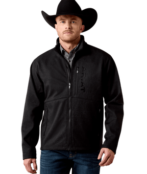 MNS Chest Logo Softshell  Jacket - Black/Mexico