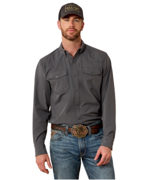 MNS FrontierFlex VentTEK Western Classic Fit Snap Shirt - Iron Gate