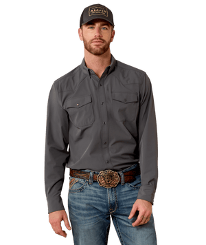 MNS FrontierFlex VentTEK Western Classic Fit Snap Shirt - Iron Gate