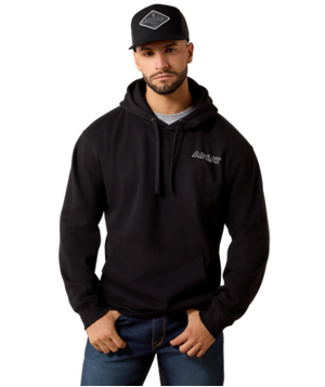 MNS Ariat Chalk Diamond Patriot Hoodie - Black