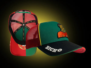 Corne Collection Bicho Portugal Cap, Green/Black/Red