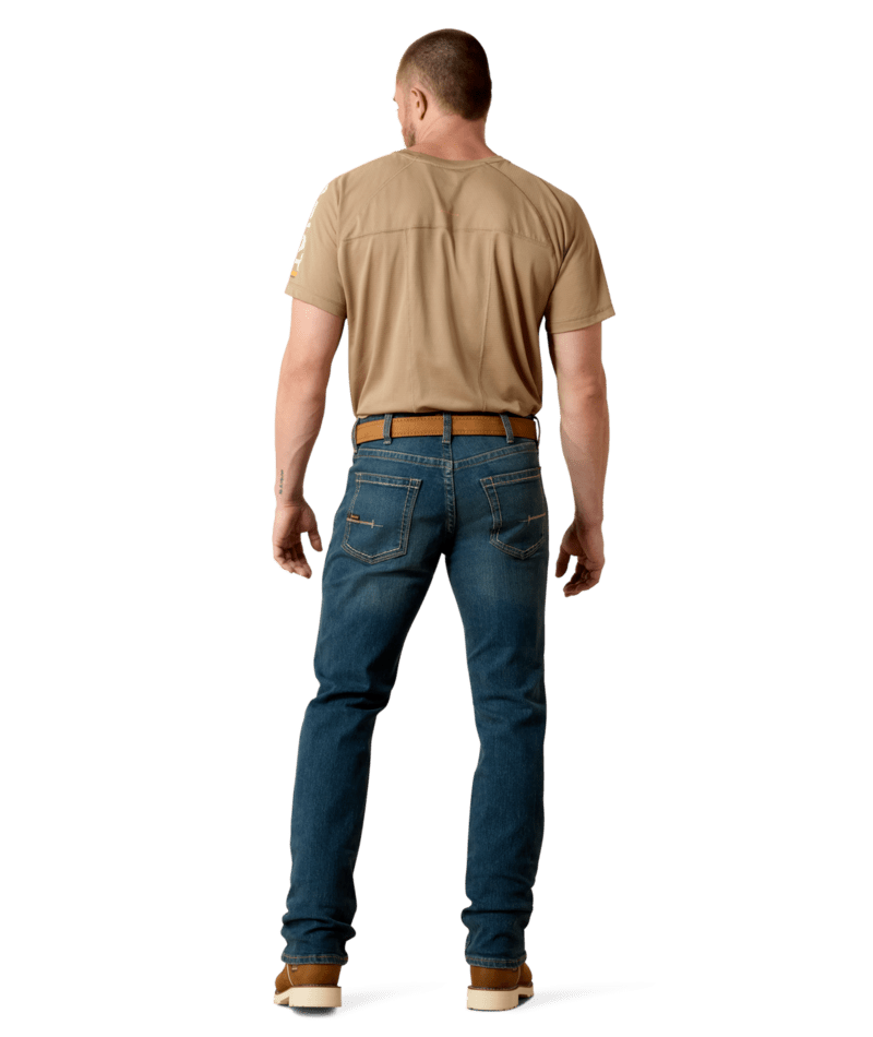 Ariat Men's MNS Rebar M5 Straight DuraStretch Edge Straight Leg Jean, Ironside