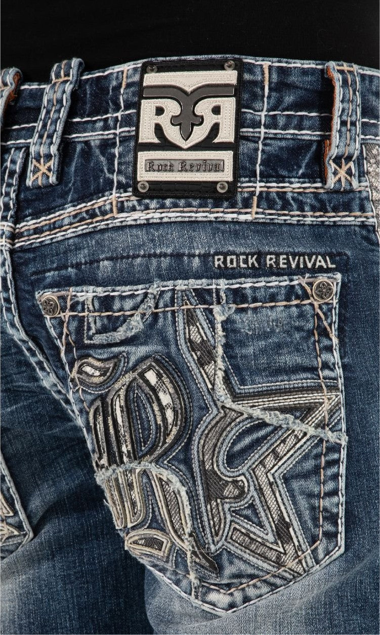 Rock Revival Men's Merritt J203 Straight Jean