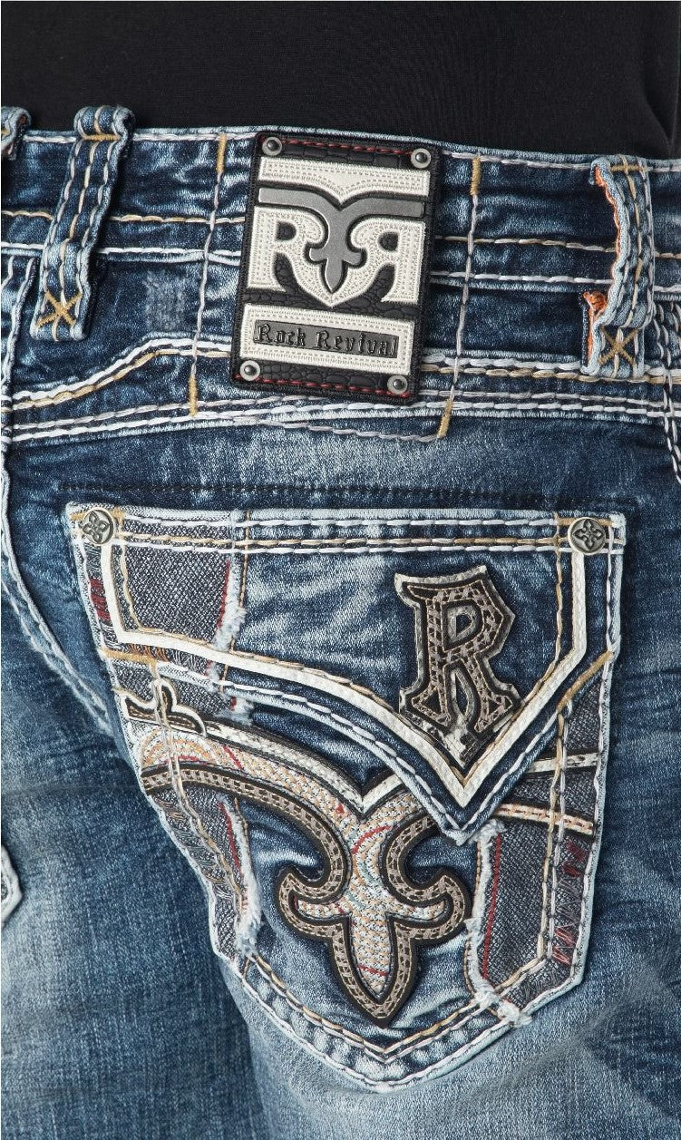 Rock Revival Men's Ashly J203R Straight Jean