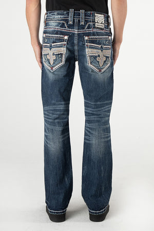 Rock Revival Men's Eddison B200 Boot cut Jean