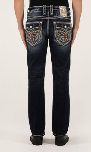 Rock Revival Men's Edgar J202 Straight Cut Jean